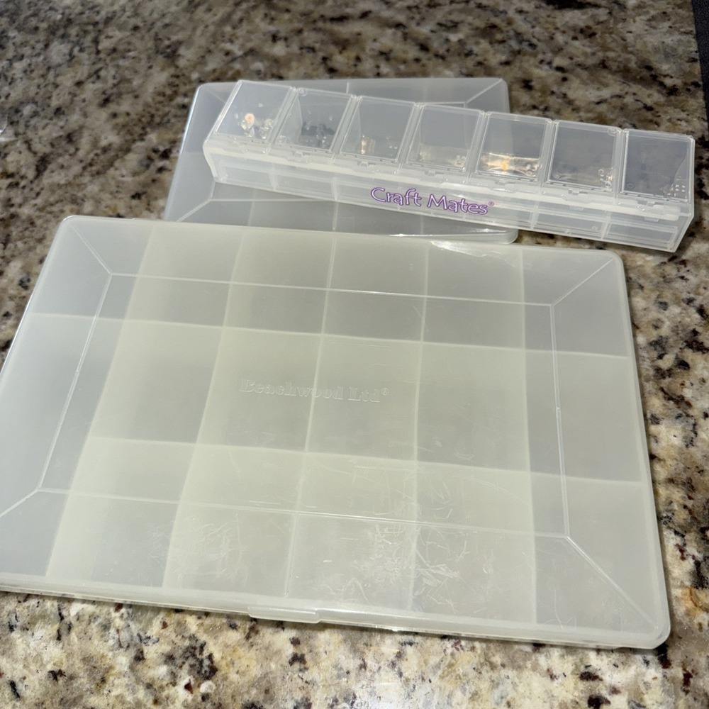 Craft pieces holder or junk drawer organizer- insert clear plastic3 Pieces 5500